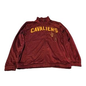 NBA Cleveland Cavaliers Jacket XL Wine & Gold New With Tags Full Zip Cavs